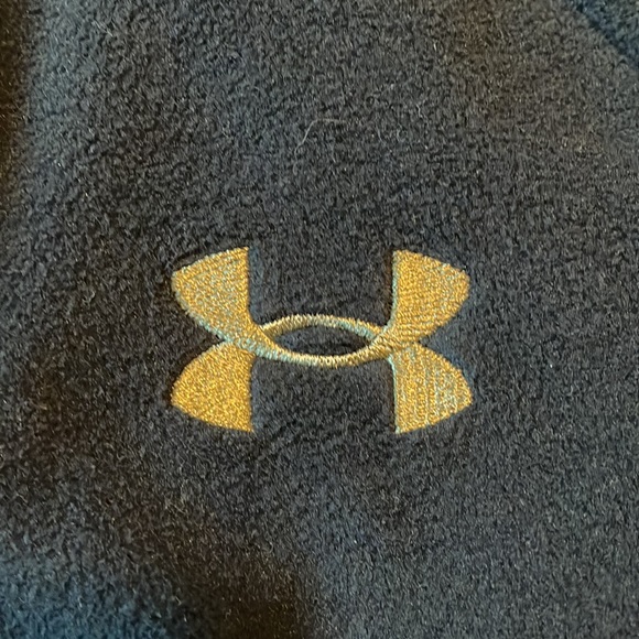Under Armour Men's Black & Camo Design fleece Zip Up Sweater Small - Picture 8 of 12